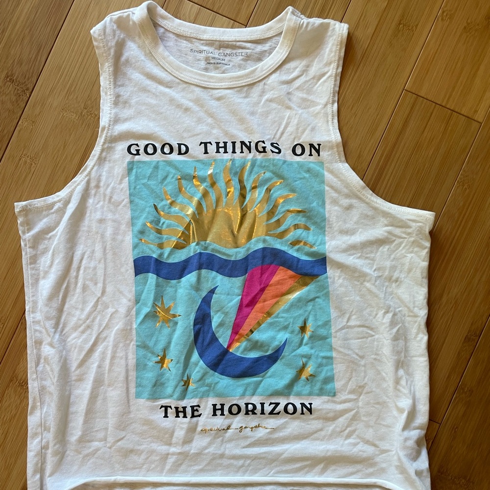 Spiritual Gangster Good Things On the Horizon muscle tank